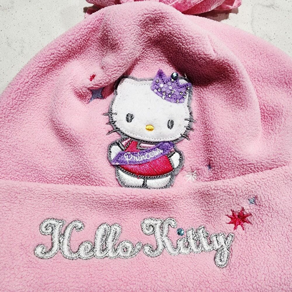2005 Y2K Sanrio Hello Kitty Princess Rare Beanie Hat Japan Size 4-14 EUC - Picture 3 of 7